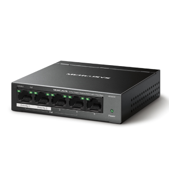 5-Port Gigabit Switch with 4-Port PoE+
